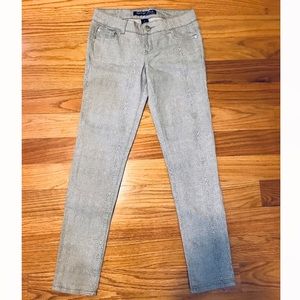 NEW - Celebrity Pink Snake Print Jeans (Lt. Gray)